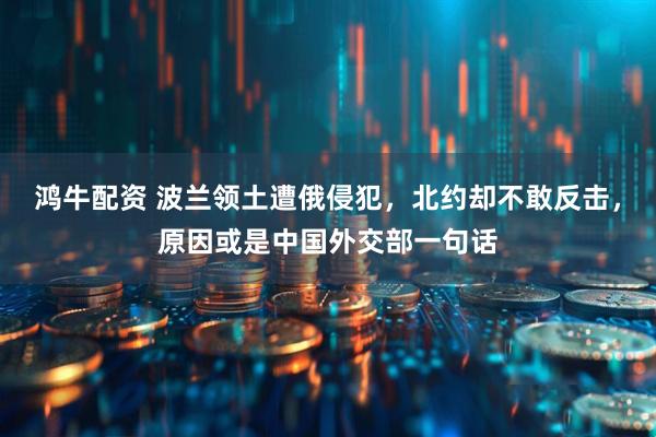 鸿牛配资 波兰领土遭俄侵犯，北约却不敢反击，原因或是中国外交部一句话