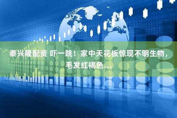 泰兴隆配资 吓一跳！家中天花板惊现不明生物，毛发红褐色…