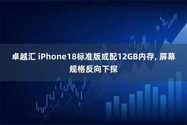 卓越汇 iPhone18标准版或配12GB内存, 屏幕规格反向下探